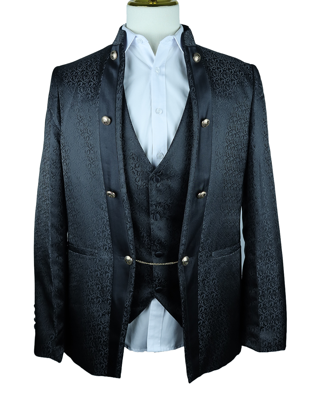 Black Open Coat