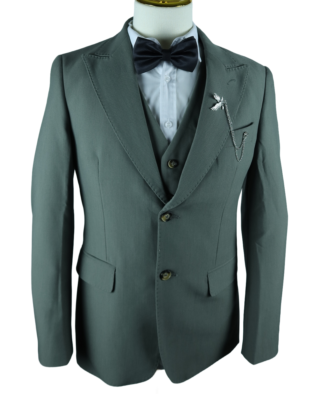 Navy Green Coat