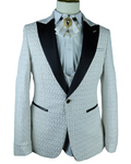 White Patterned Coat