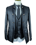 Black Patterened Coat