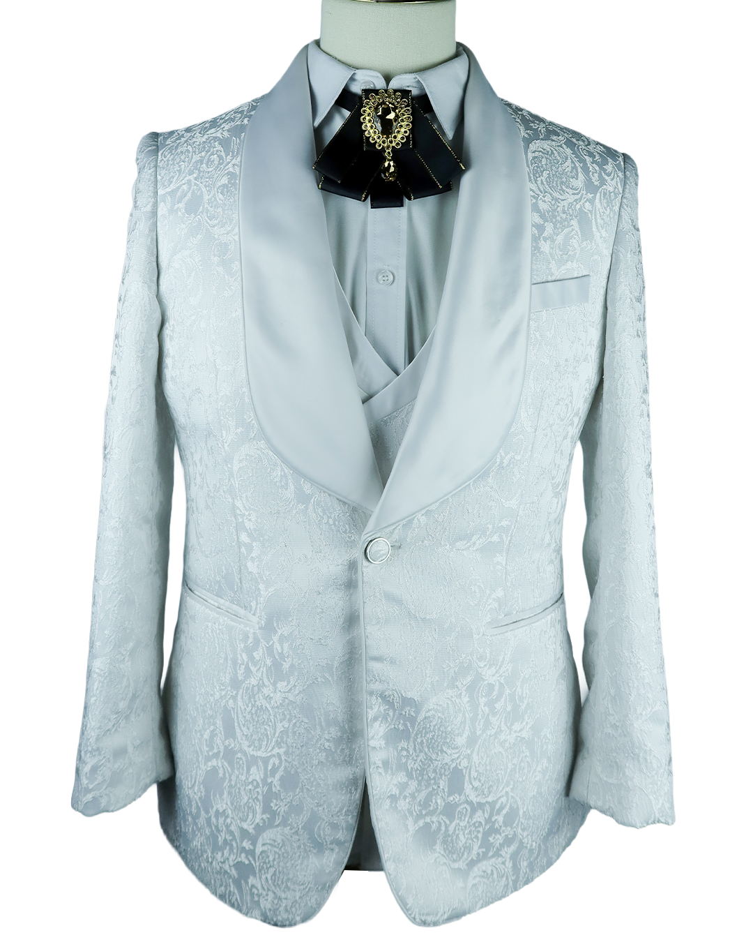 White Patterned Coat 2