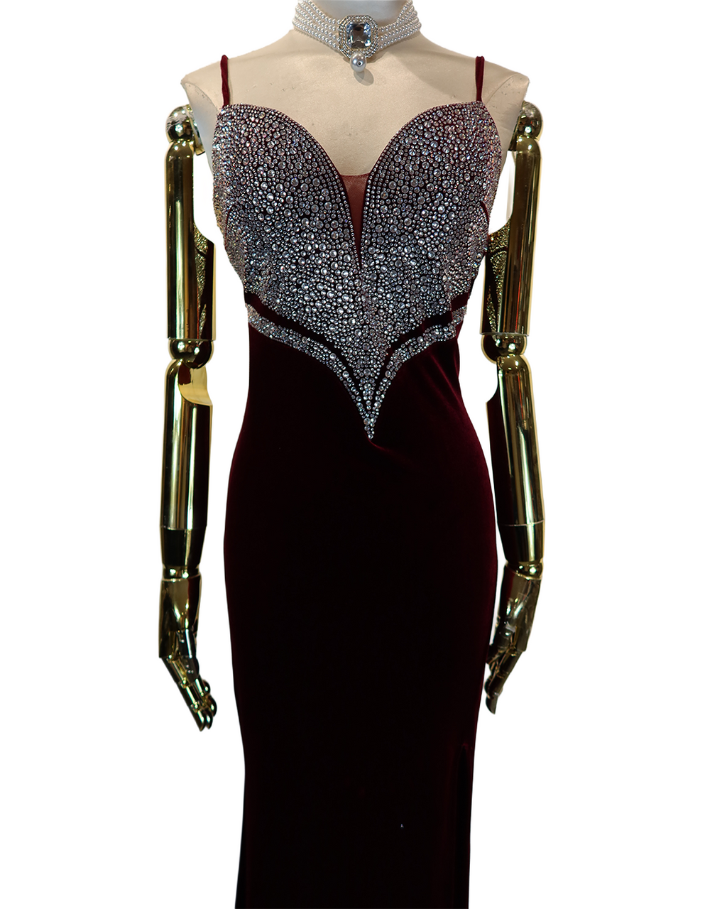 Red Silver Dress