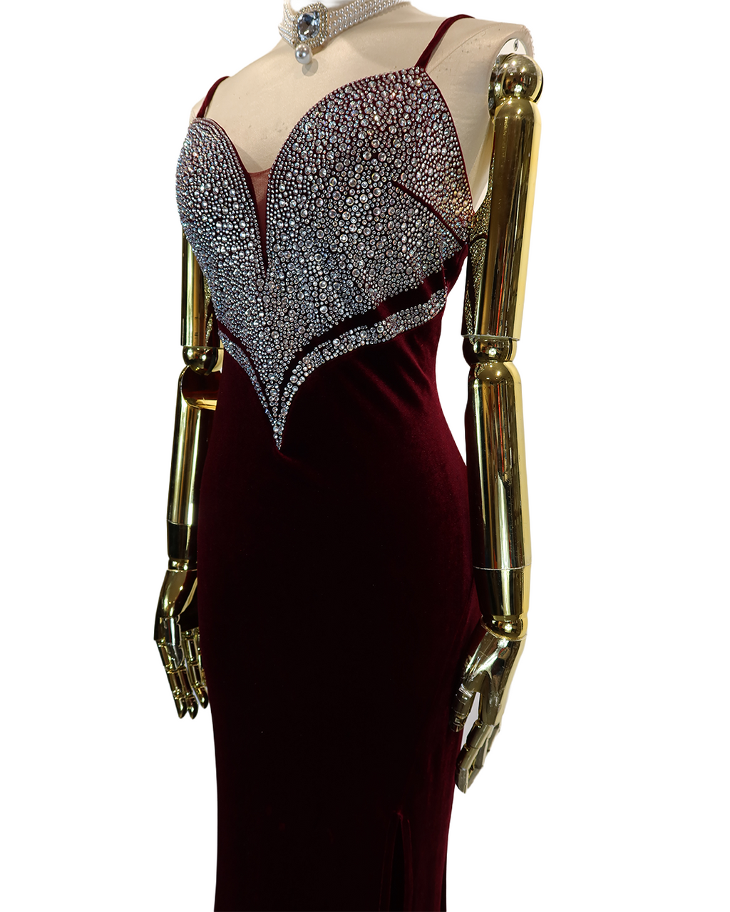 Red Silver Dress