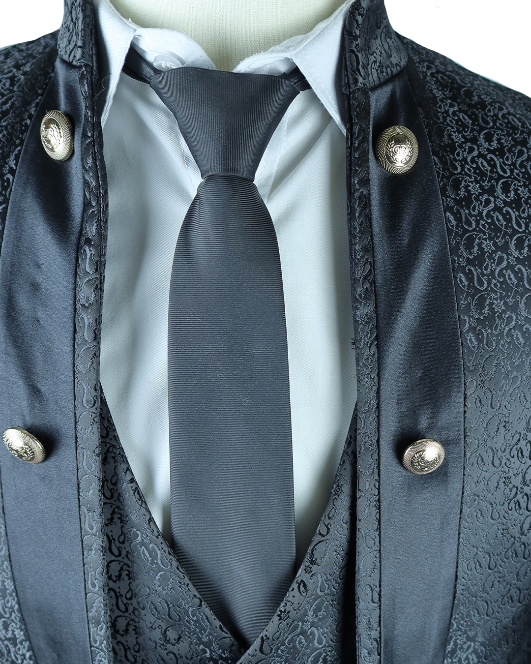 Black Patterened Coat