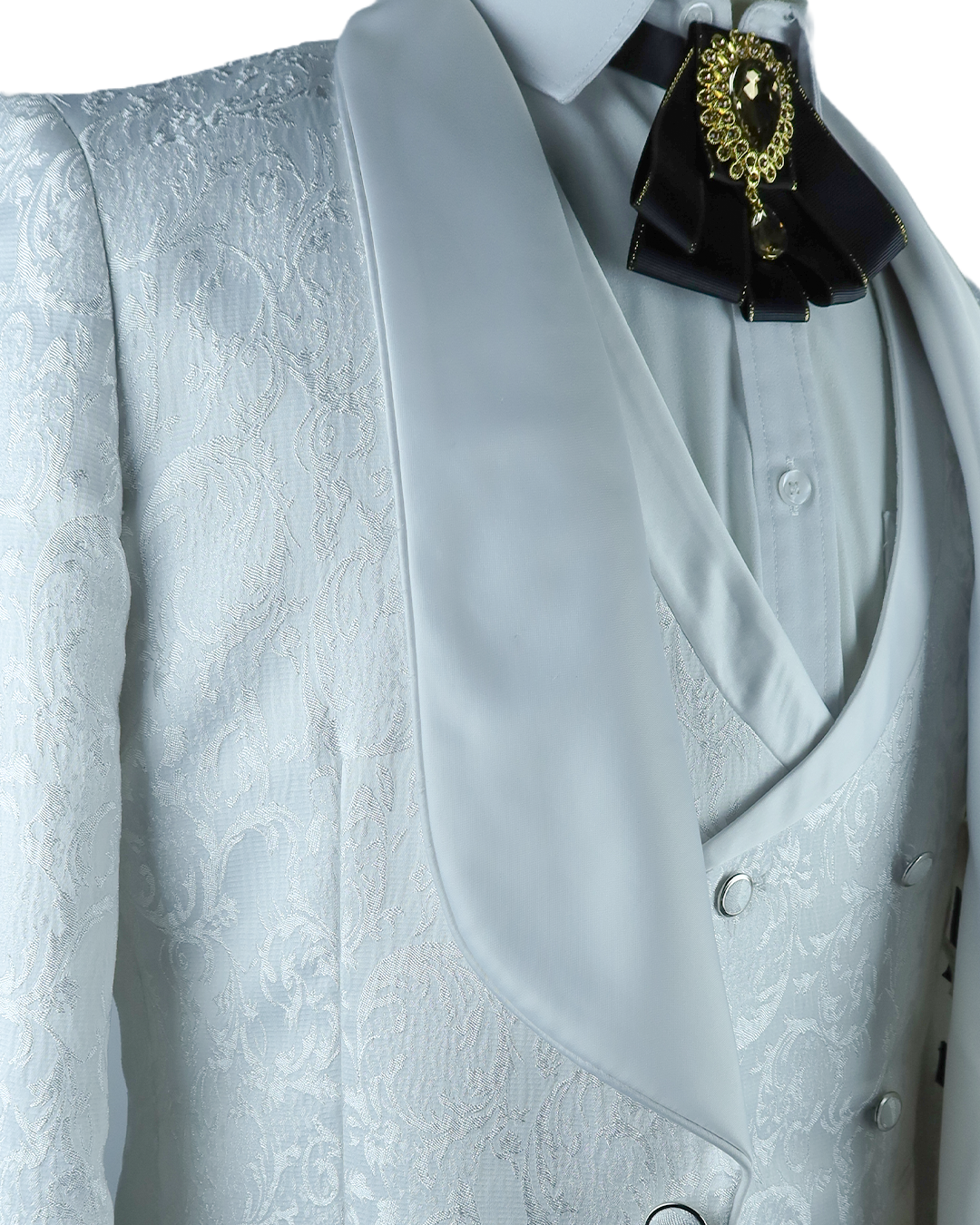 White Patterned Coat 2