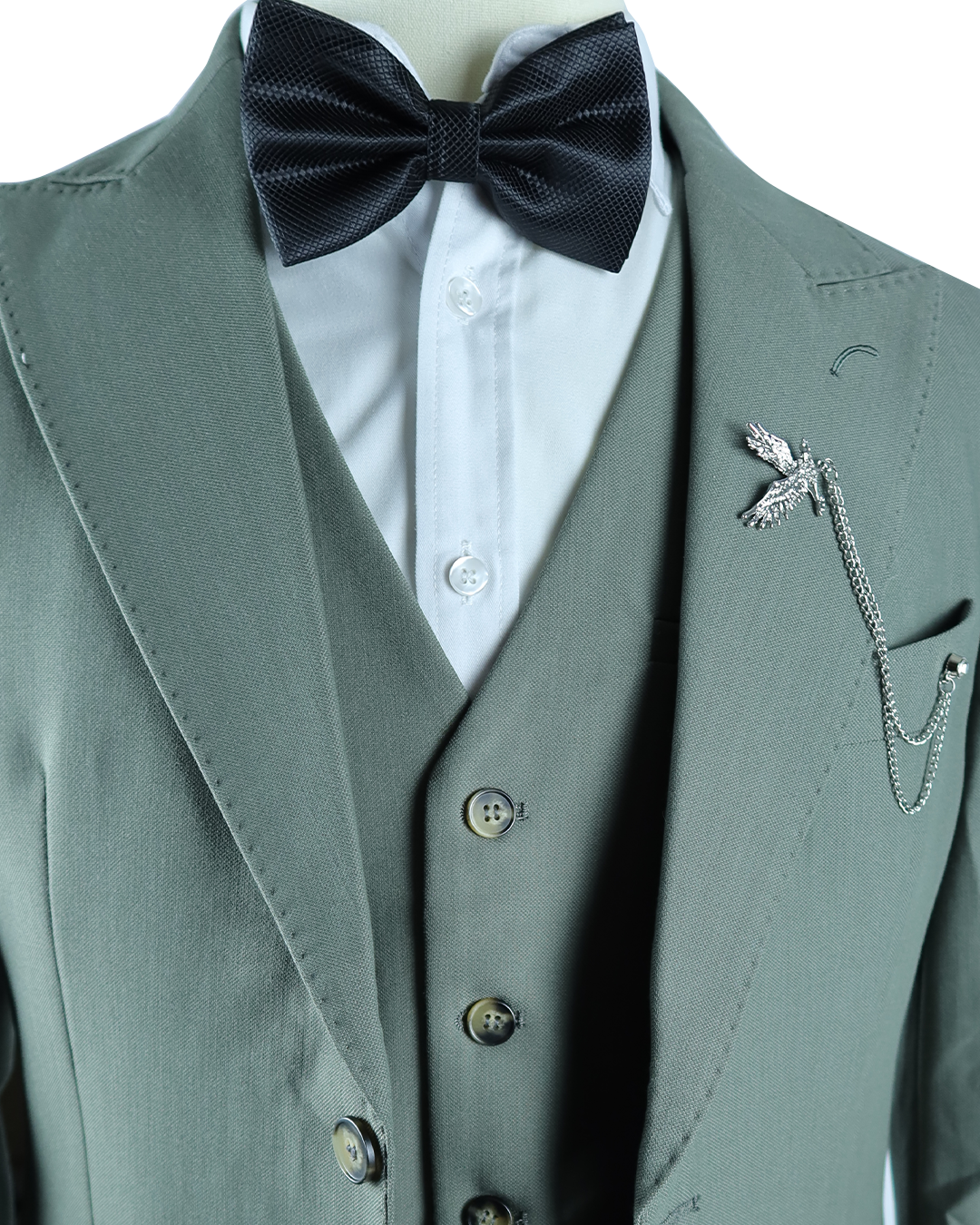Navy Green Coat