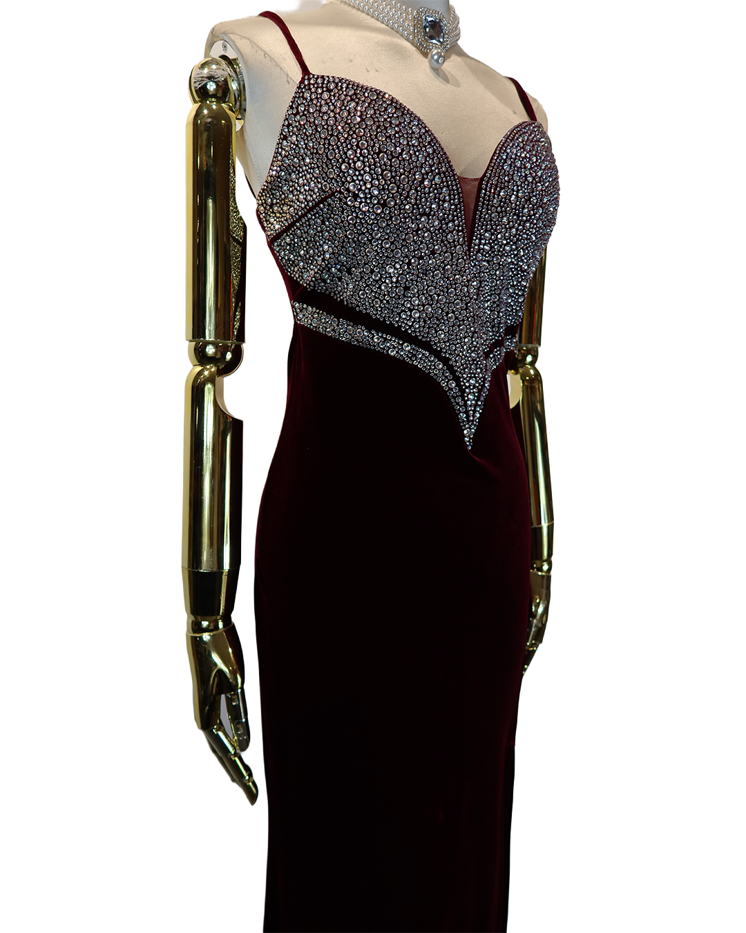 Red Silver Dress