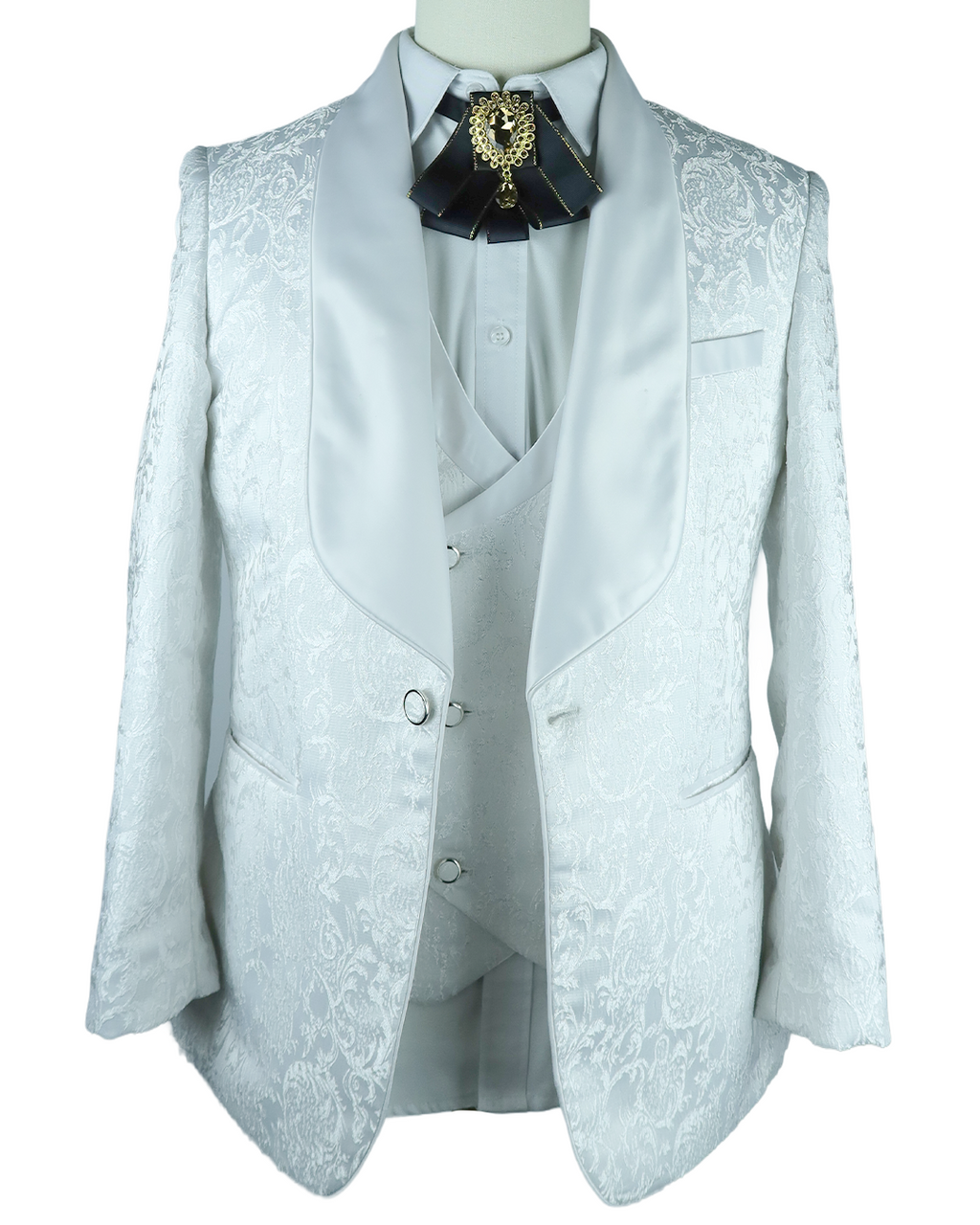 White Patterned Coat 2