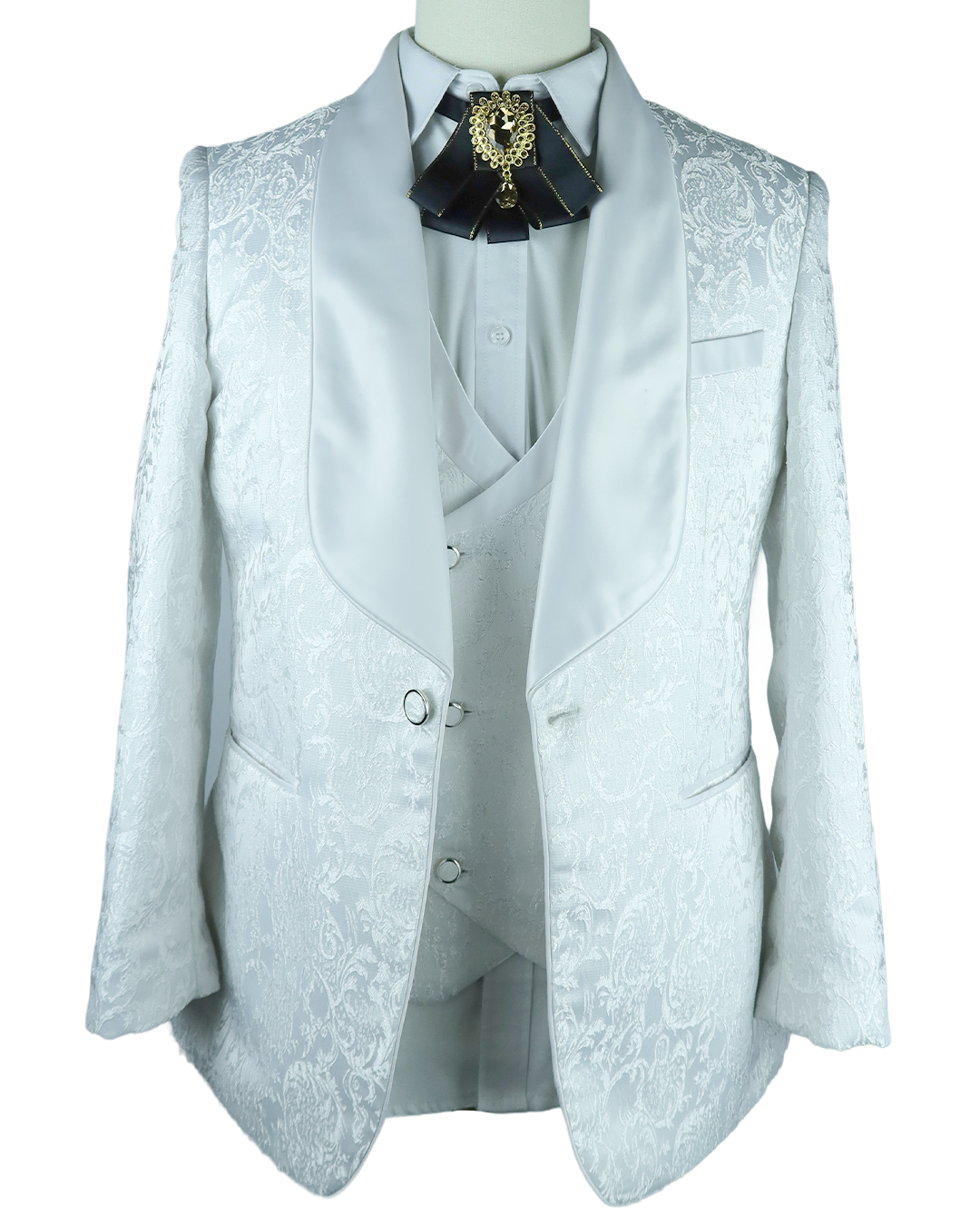 White Patterned Coat 2