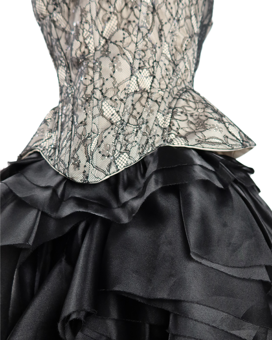 Silver Black Dress