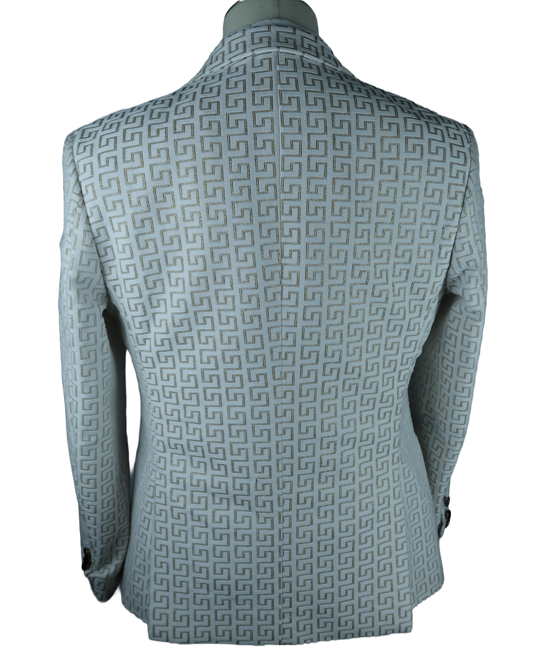 White Patterned Coat