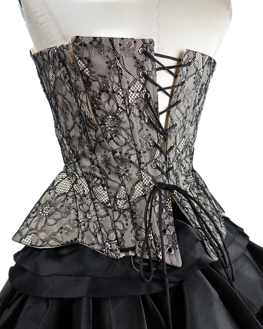 Silver Black Dress